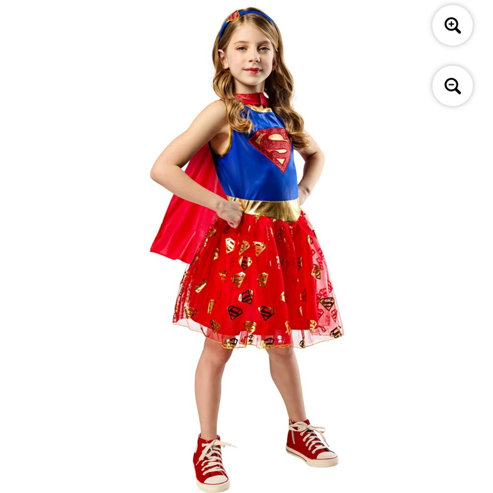Supergirl Costume Dress with Cape